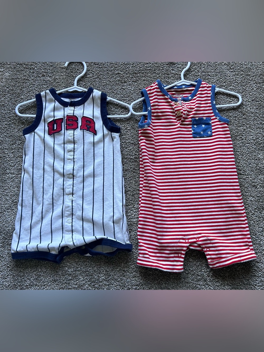 Baby boy 12 month lot of 2 one pieces
